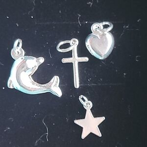 Lot [4] .925 Sterling Silver Charms